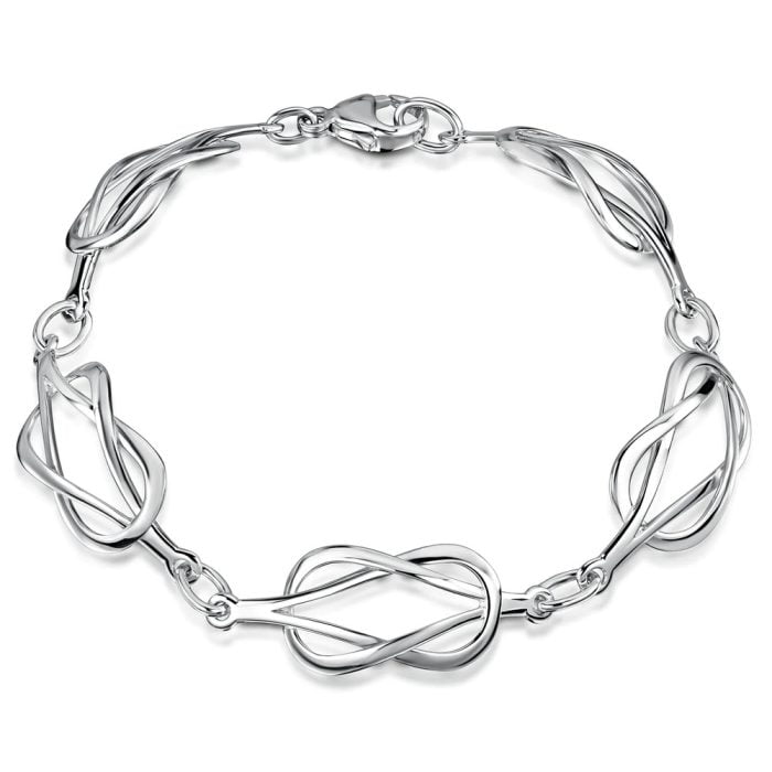 Silver Reef Knot Bracelet