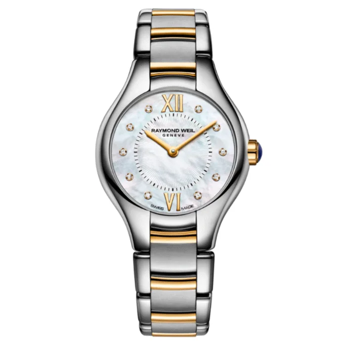 Raymond Weil Noemia Gold Silver Watch | Nettletons Jewellers