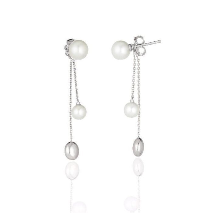 Chimento 18ct White Gold Pearl Drop Earrings 1O01461PP5000