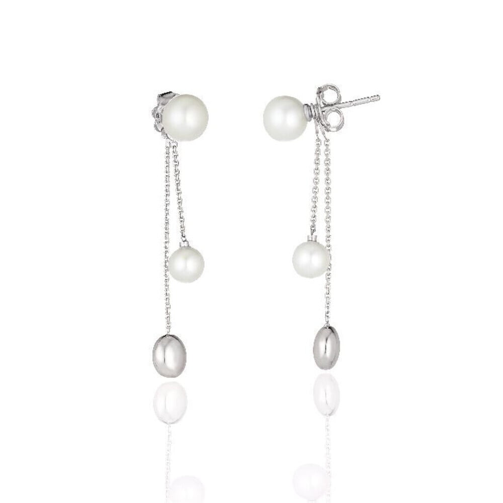 Chimento Armillas Acqua Pearl 18ct White Gold Drop Earrings