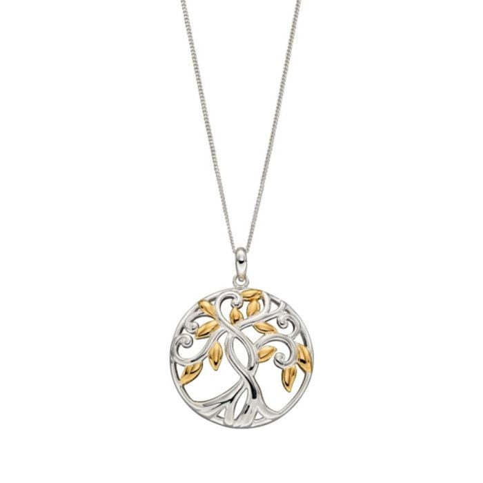 Beginnings Silver and Gold Tree Of Life Necklace