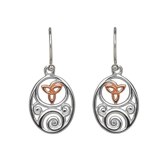 Trinity Knot Earrings | Dangle Earrings | Silver Drop Earrings