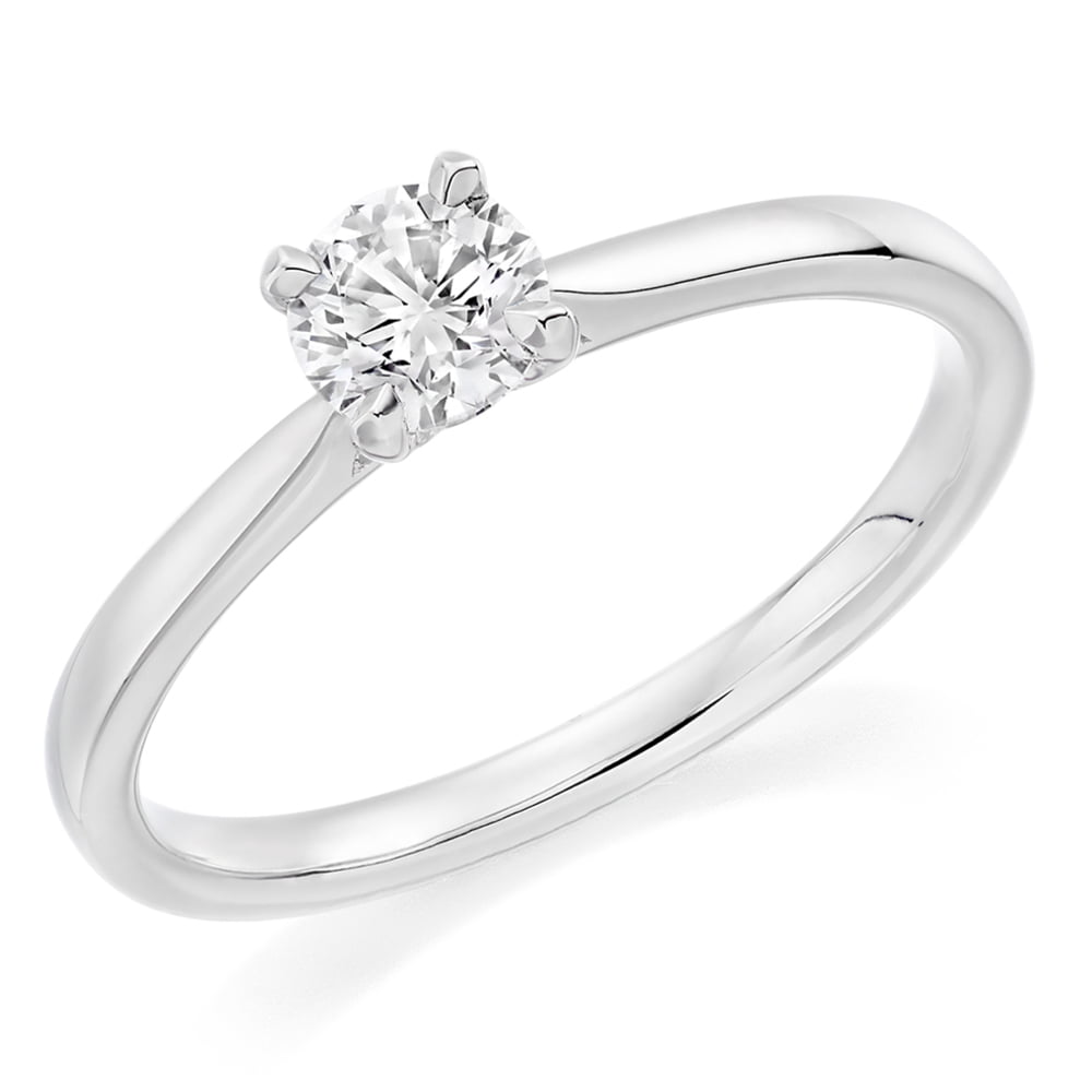 18ct White Gold 0.23ct Diamond Solitaire Engagement Ring