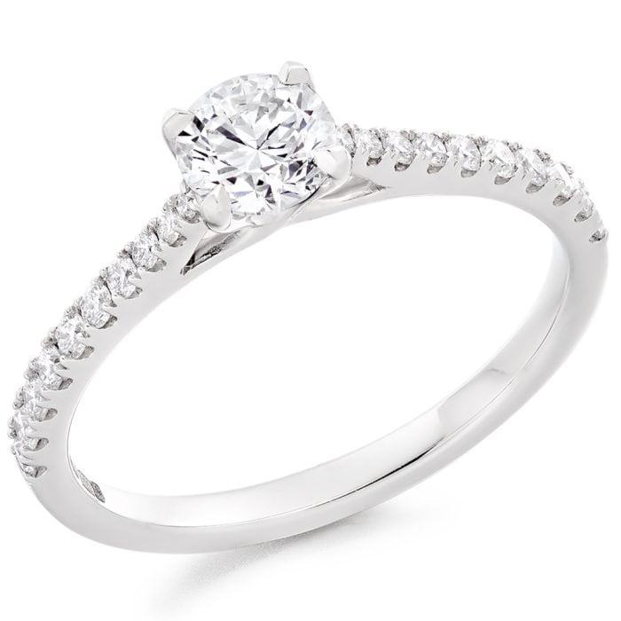 0.76ct Platinum Diamond Solitaire Engagement Ring