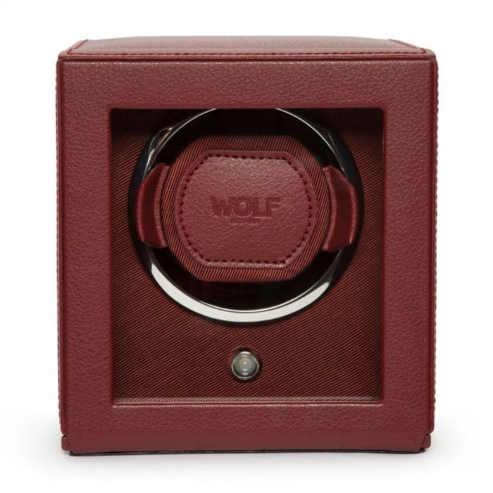 WOLF Cub Leather Red Single Watch Winder