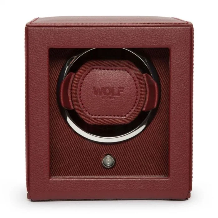 WOLF Cub Leather Red Single Watch Winder