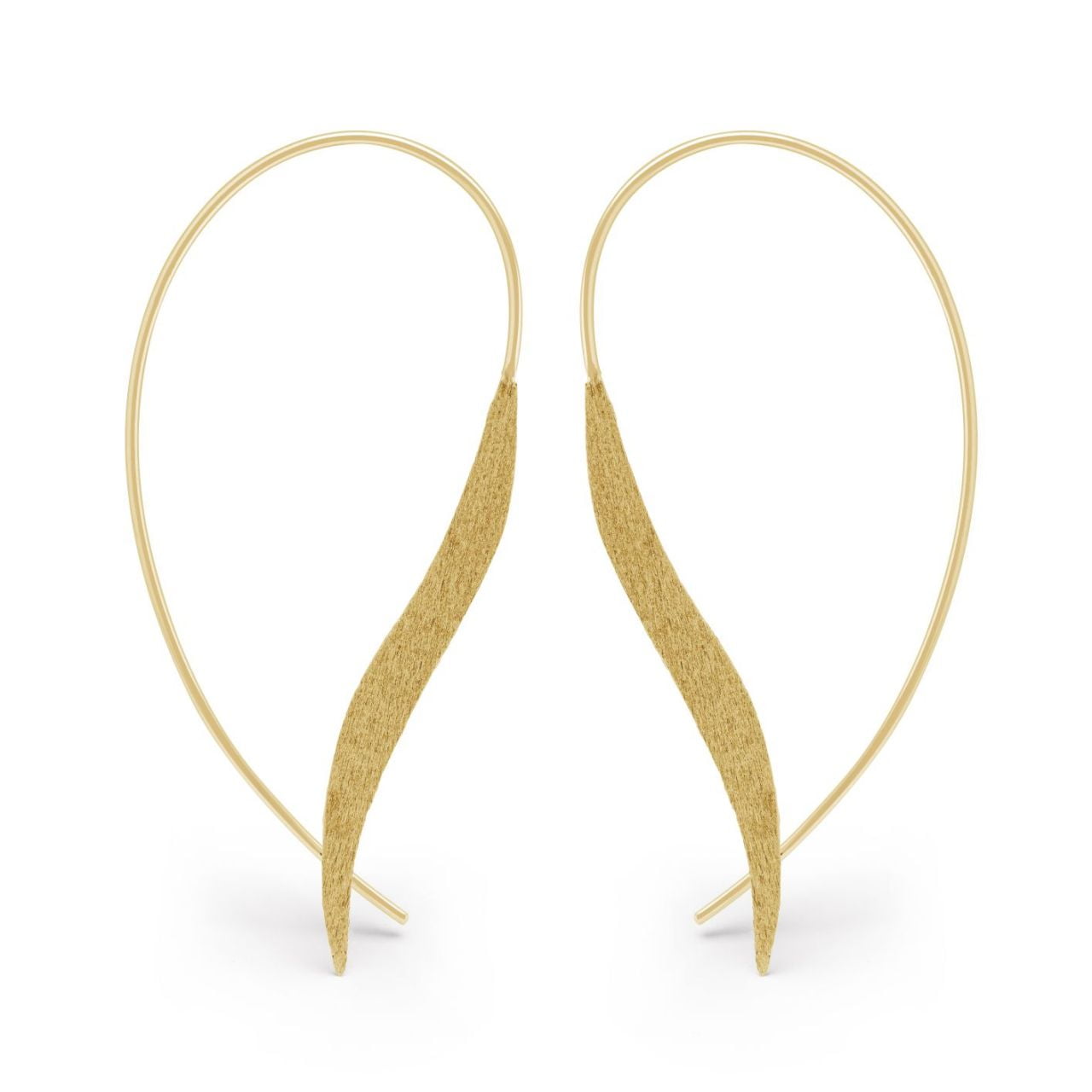 Bastian Inverun Gold Plated Sterling Silver Pull Through Earrings