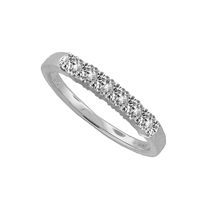 Amore 9ct White Gold Diamond Half Eternity Ring | Diamond Ring