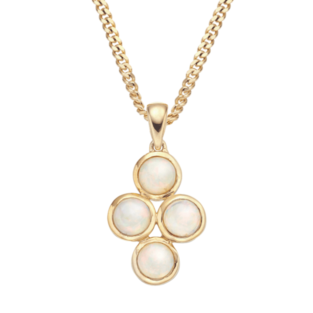 Amore 9ct Yellow Gold Opalescent Pendant