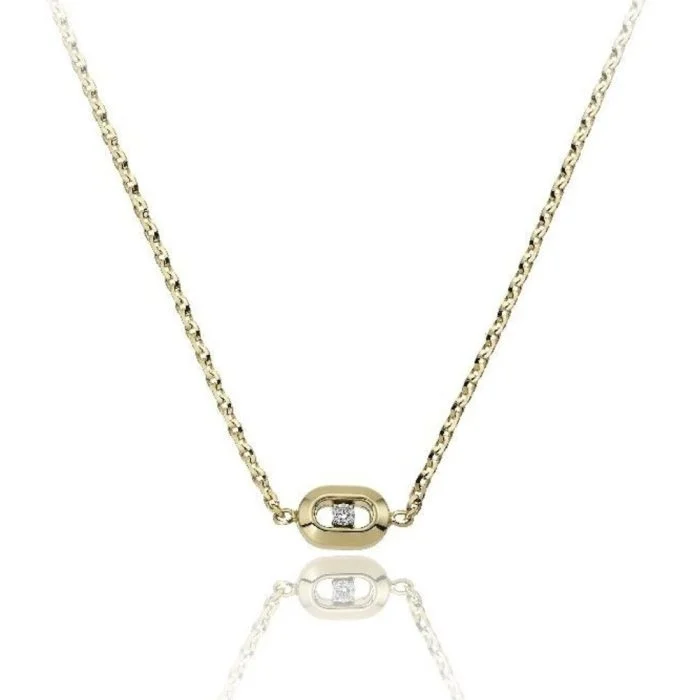 Chimento 18ct Yellow Gold Diamond Necklace