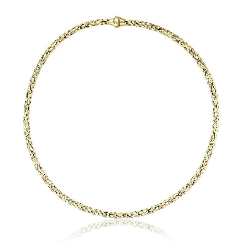 Chimento Stretch Classic 18ct Yellow Gold Flexible Collar Necklace