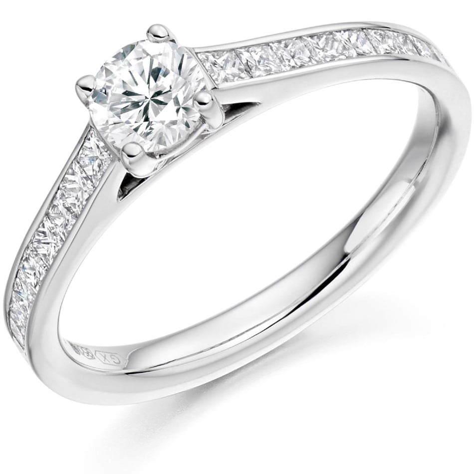 18ct White Gold 0.33ct Diamond Solitaire Engagement Ring