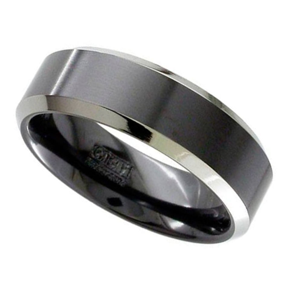 GETi Black Zirconium Flat Profile Ring