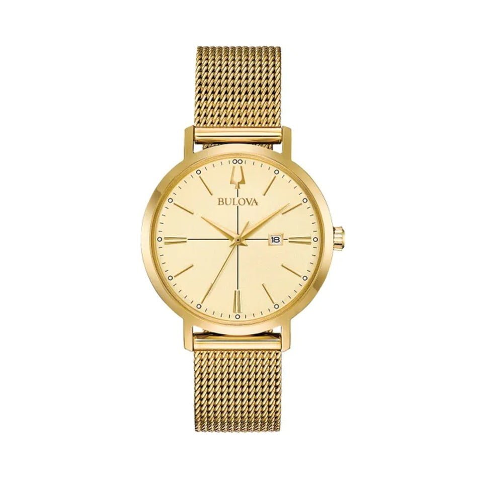 Bulova Ladies Classic Gold Tone Mesh Strap Watch