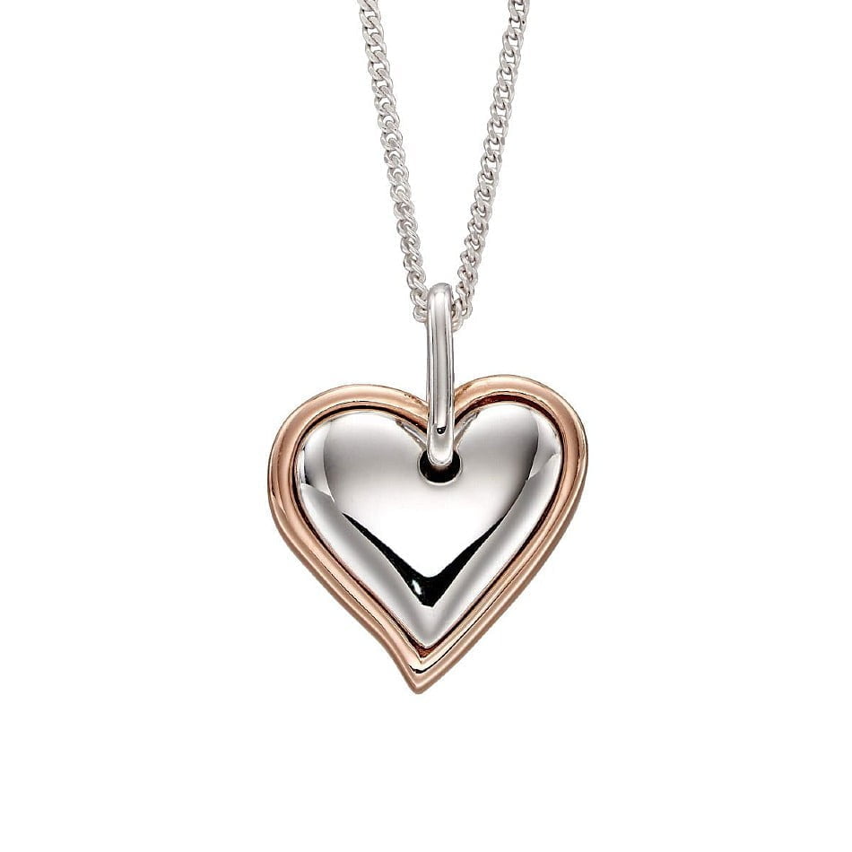 Fiorelli Silver & Rose Gold Plated Opening Heart Locket