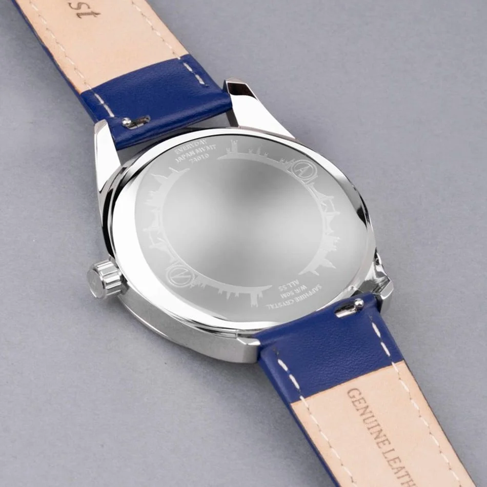 Accurist Mens Everyday Silver Case & Blue Strap And Dial Watch - Image 4