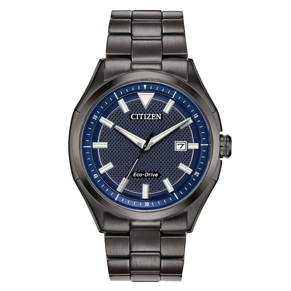Citizen Men's Eco-Drive Black & Blue Watch