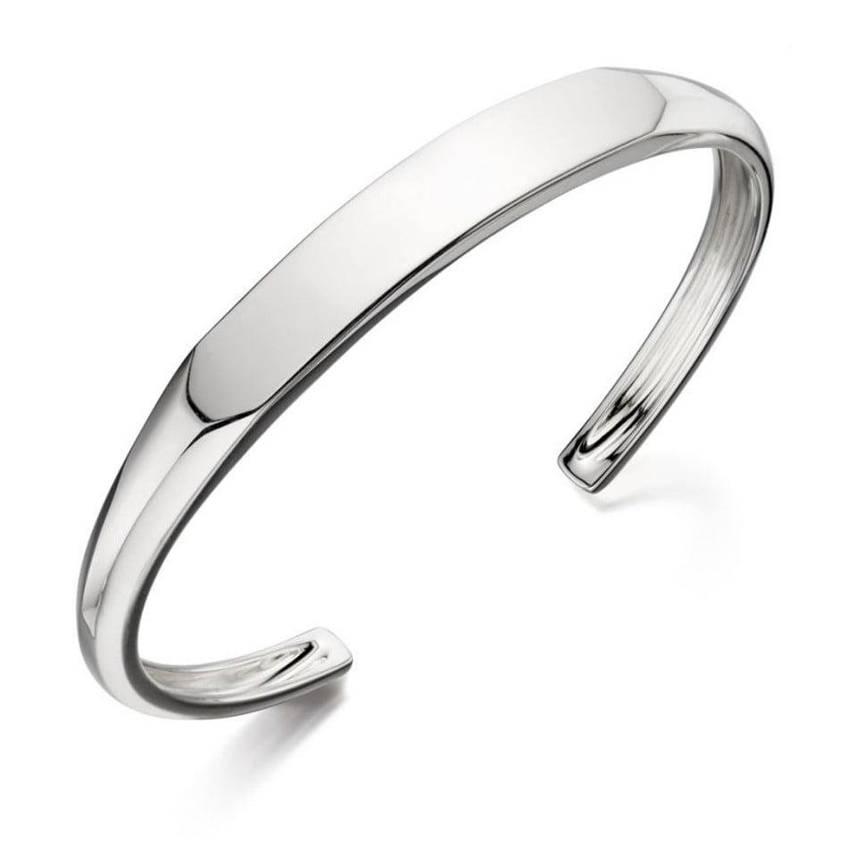 Fred Bennett Gents Sterling Silver ID Bangle