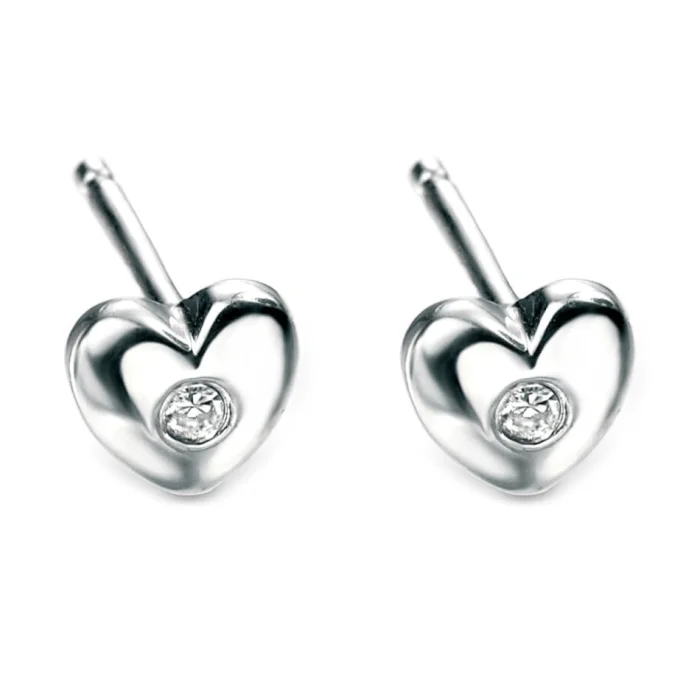 D for Diamond Diamond Heart Earrings product image