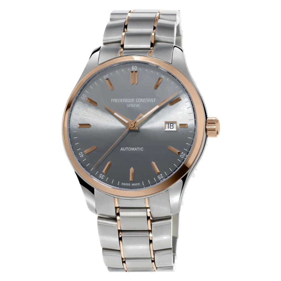 Frederique Constant Ladies Rose Gold & Grey Classics Index Automatic Watch