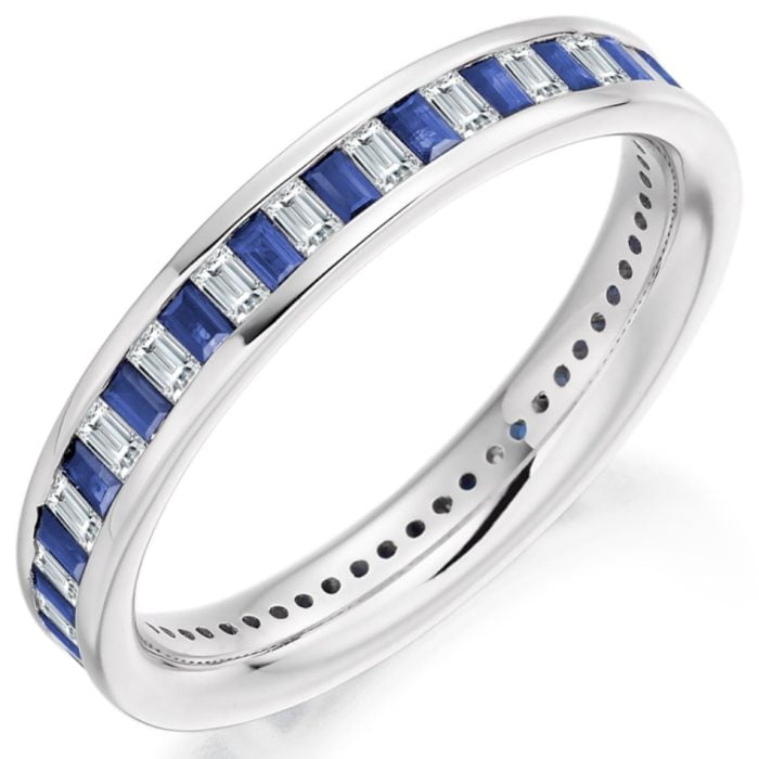 Gemex Sapphire and Diamond Eternity Ring