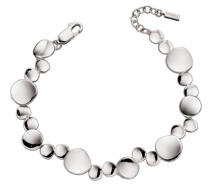 Fiorelli Silver Organic Circle Tennis Bracelet