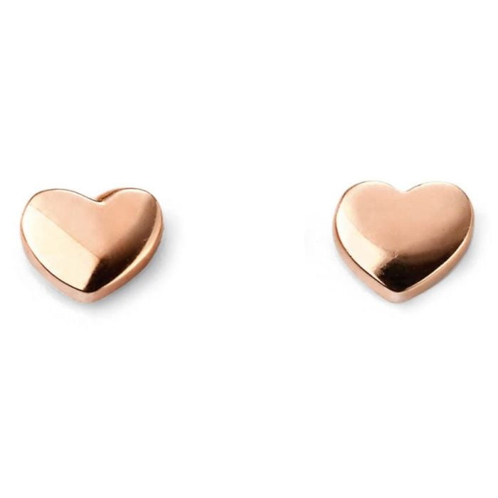 Rose Gold Heart Stud earrings