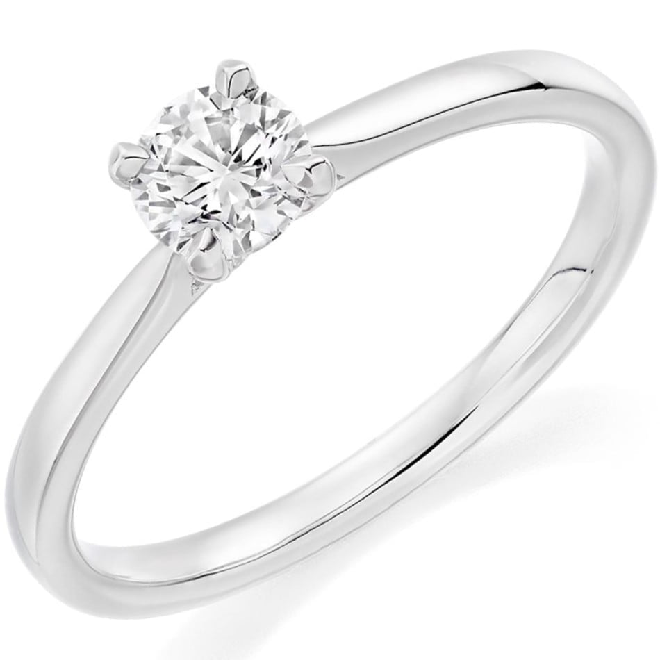 18ct White Gold 0.23ct Diamond Solitaire Engagement Ring