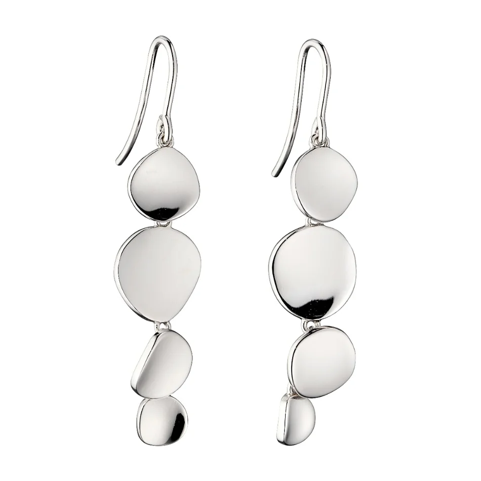 Fiorelli Silver Organic Drop Earrings