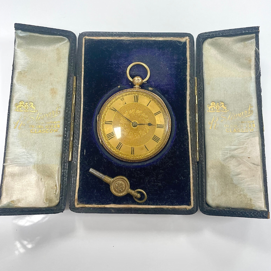 Pre-Owned 18ct Yellow Gold Mechanical Pocket Watch