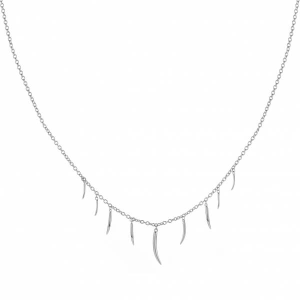 Rachel Galley Silver Molto Multi Strand Necklace