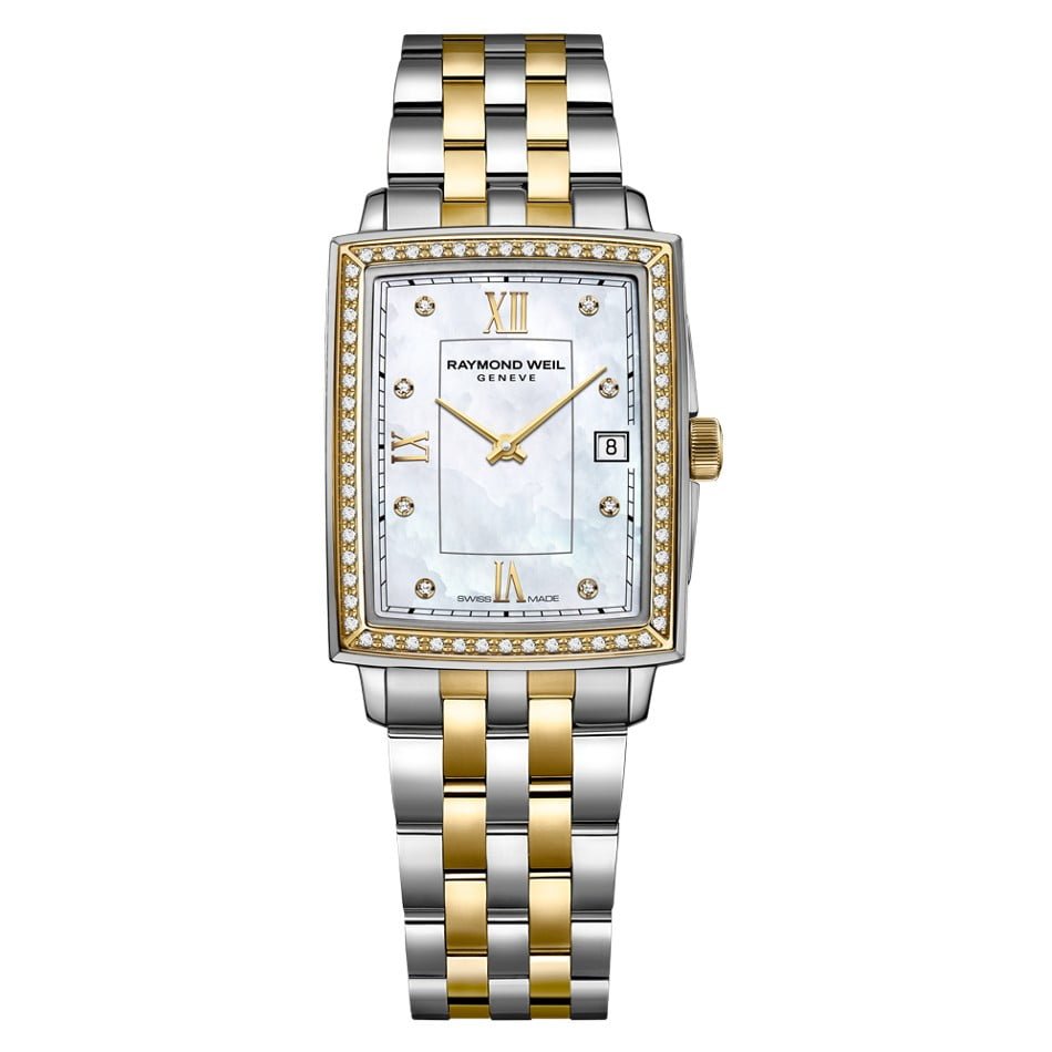 Raymond Weil Toccata Ladies Rectangular Two Tone Diamond Watch