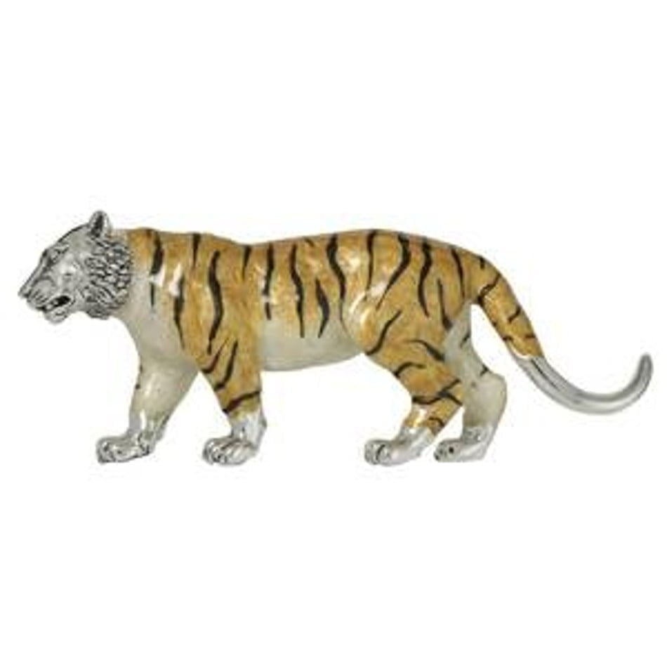 Saturno Silver & Enamel Tiger Ornament