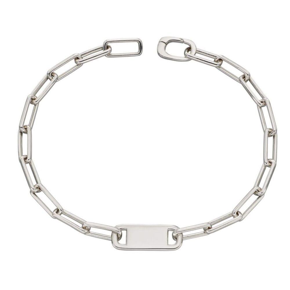 Fiorelli Recycled Silver Bar Link Bracelet