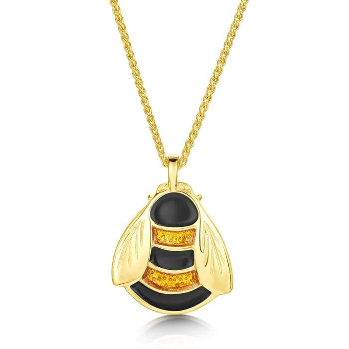 18ct Yellow Gold Bee Necklace