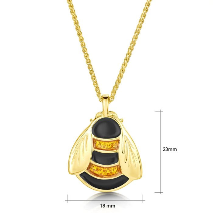18ct Yellow Gold Bee Necklace