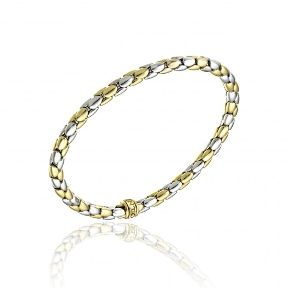Chimento Stretch Spring 18ct Yellow & White Gold Stretchable Bracelet