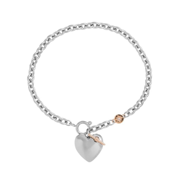 Olivia Burton Classic Silver Heart Bracelet