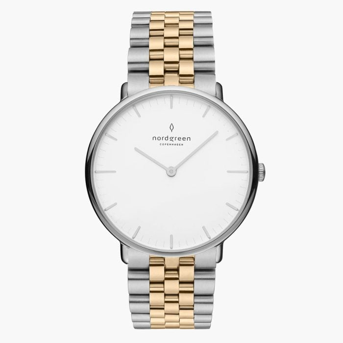 Nordgreen Ladies Bi-Coloured White Dial Watch