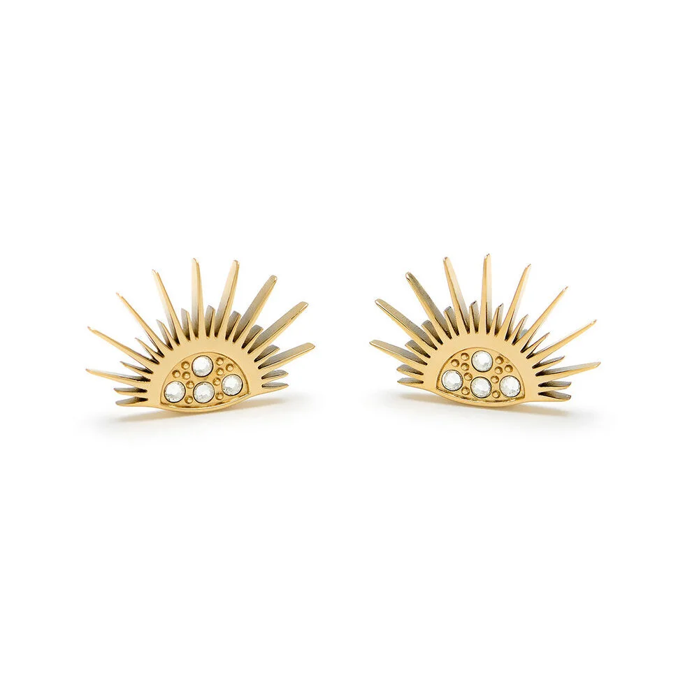 Olivia Burton Celestial Sun Gold Plated Stud Earrings
