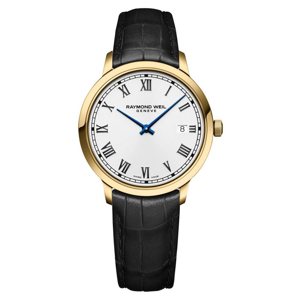 Raymond Weil Toccata Mens Classic Gold Leather Quartz Watch