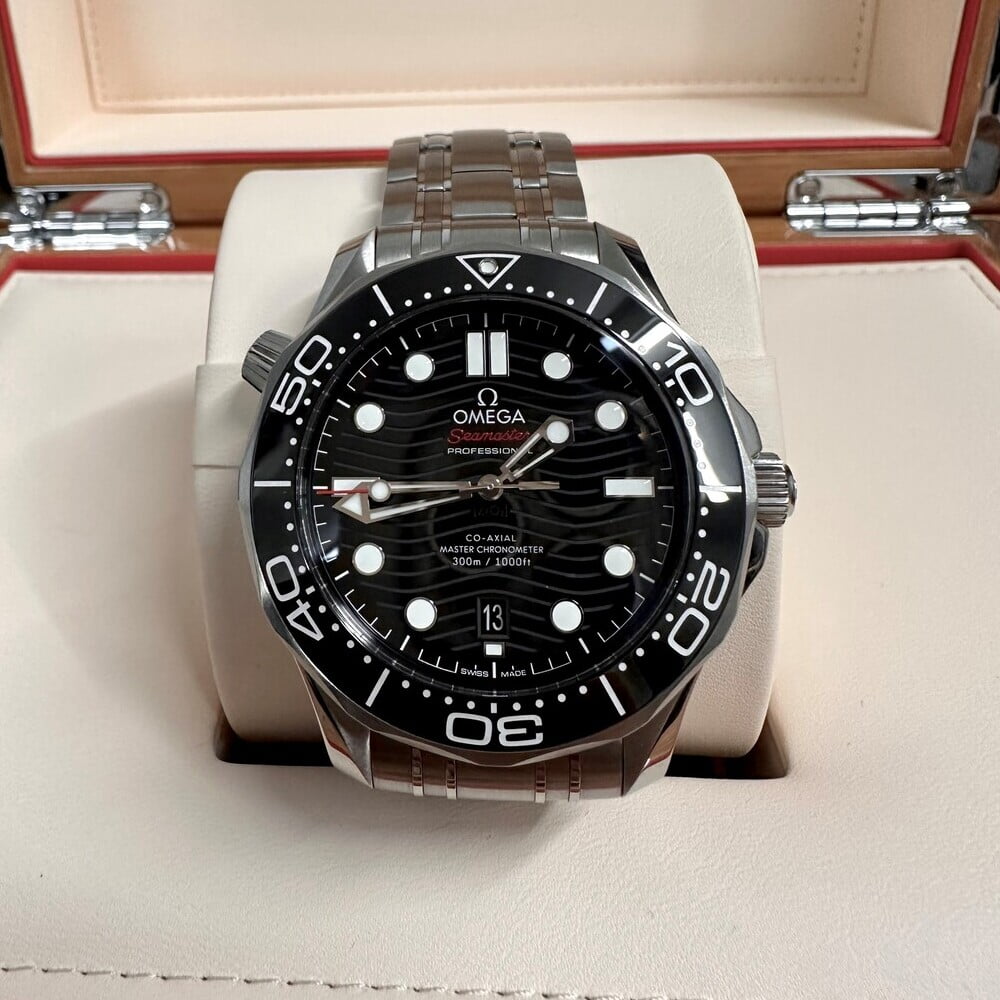 New Omega Seamaster Diver 300 Black Dial Watch