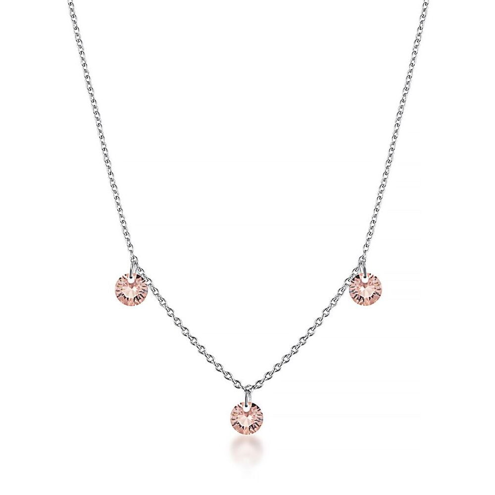 Georgini Mirage Ethereal Silver Pink CZ Necklace