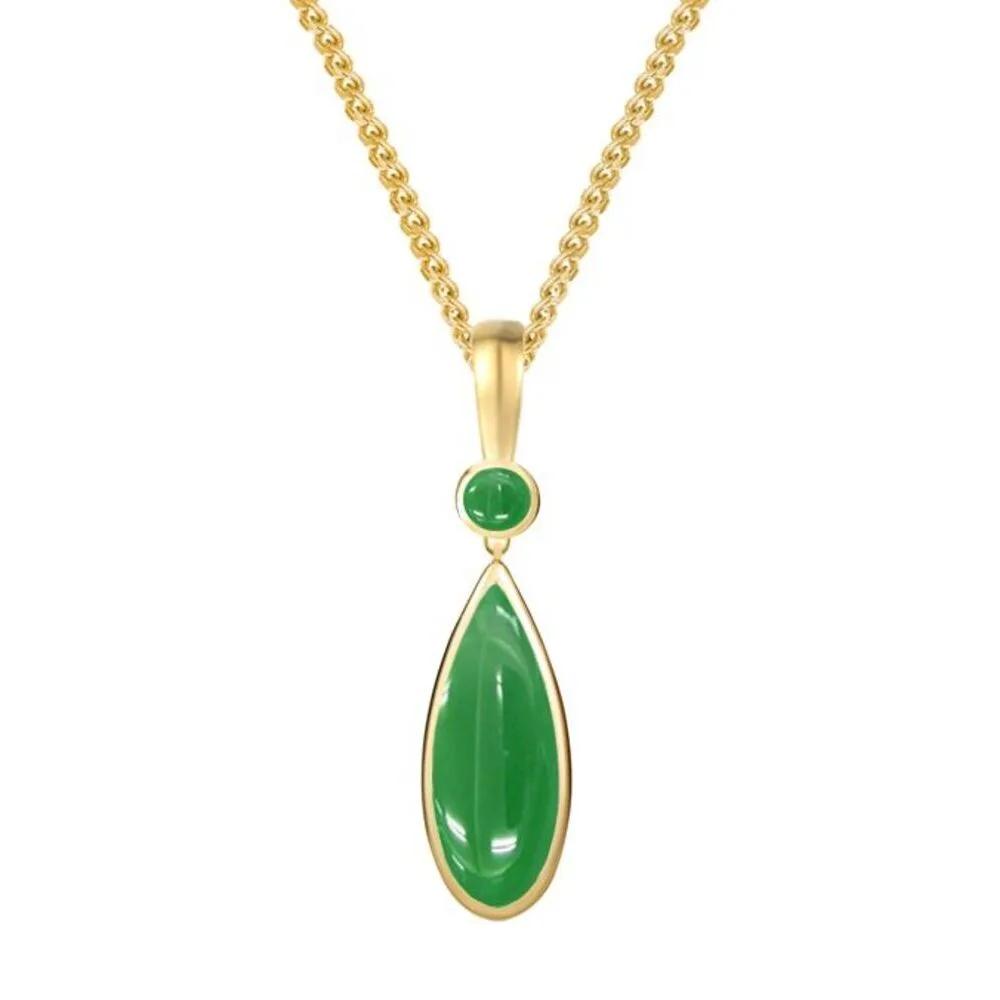 Jade Pendant Jade Stone Pendant Jade Gold Necklace