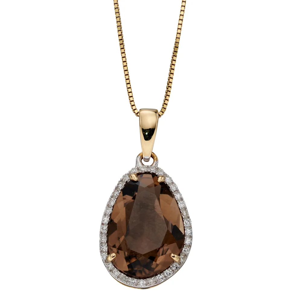 Smoky Quartz Necklace | Quartz Crystal Necklace | Nettletons