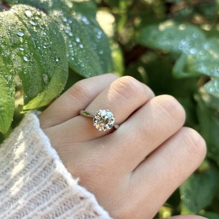 Solitaire Ring | Second Hand | White Gold Diamond Ring