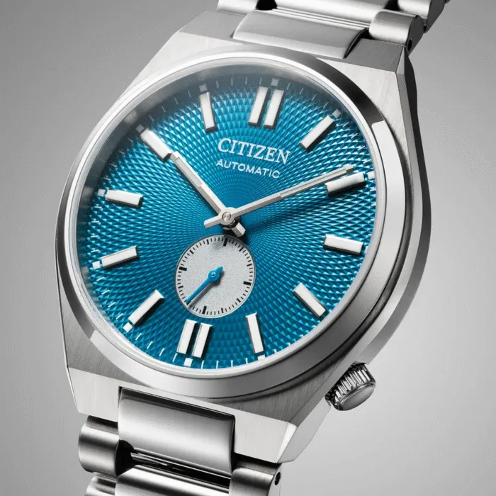 Citizen 'Tsuyosa' Automatic Blue Small Seconds Watch - Image 5