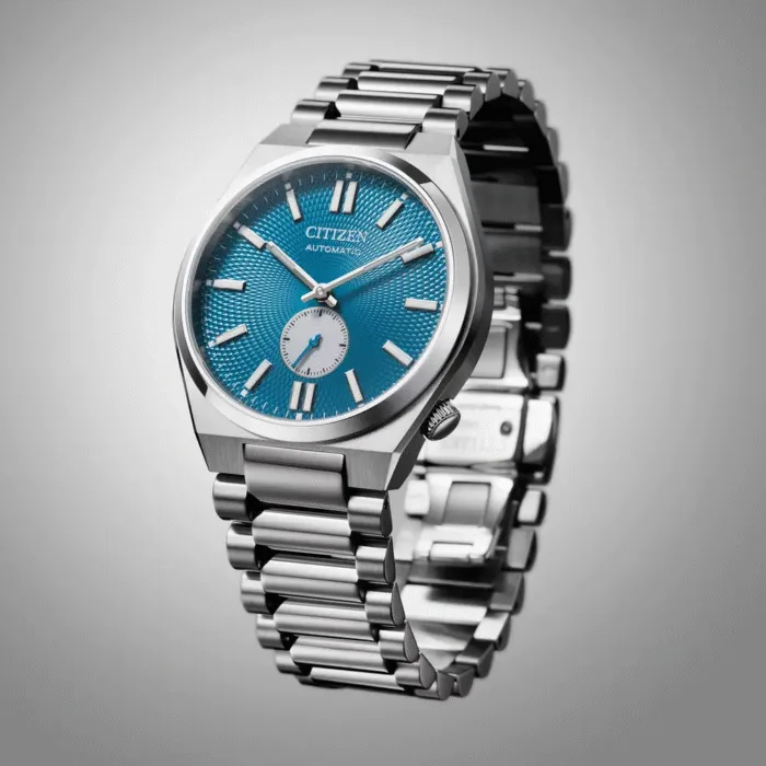 Citizen 'Tsuyosa' Automatic Blue Small Seconds Watch - Image 4