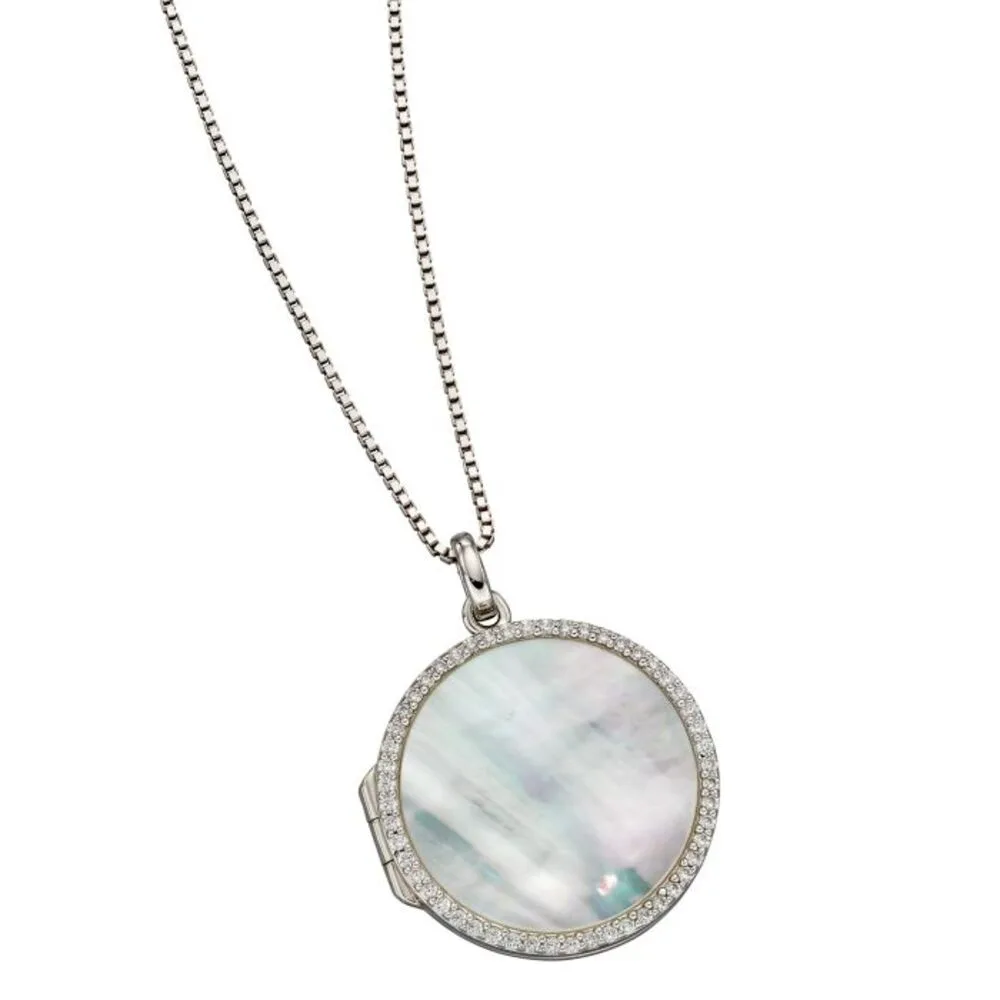 Fiorelli Silver Mother of Pearl Locket