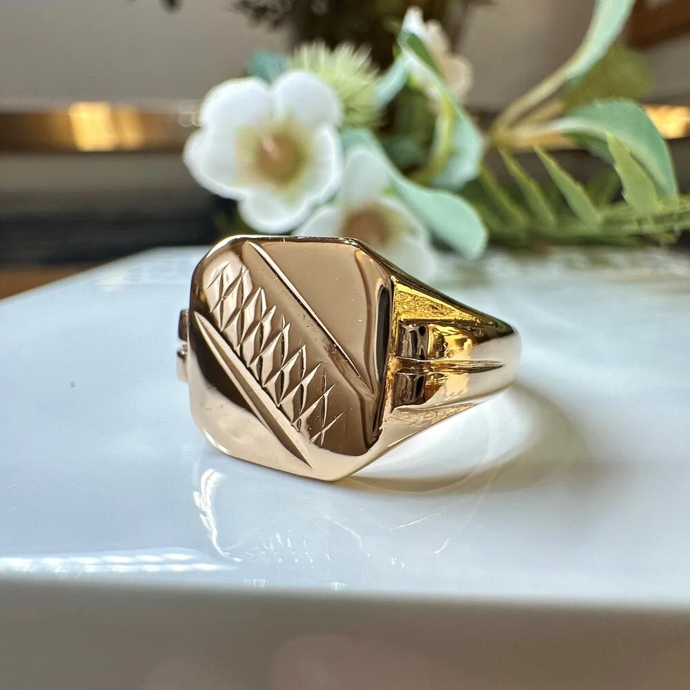 HOT 9ct Gold Second Hand Gold Signet Rings Second Hand 9ct